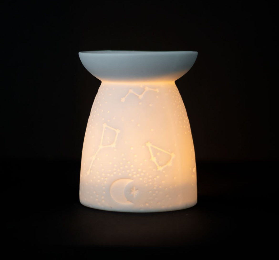 White Ceramic Constellation Burner
