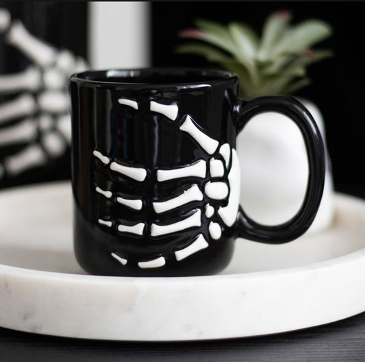 Skeleton Hand Mug